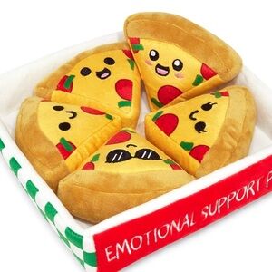 NWT What do you Meme? Emotional Support Pizza Plush Toy Set